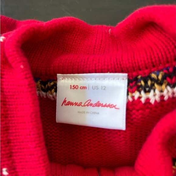 Hanna Andersson Nordic sweater boys size 12 - Picture 4 of 4